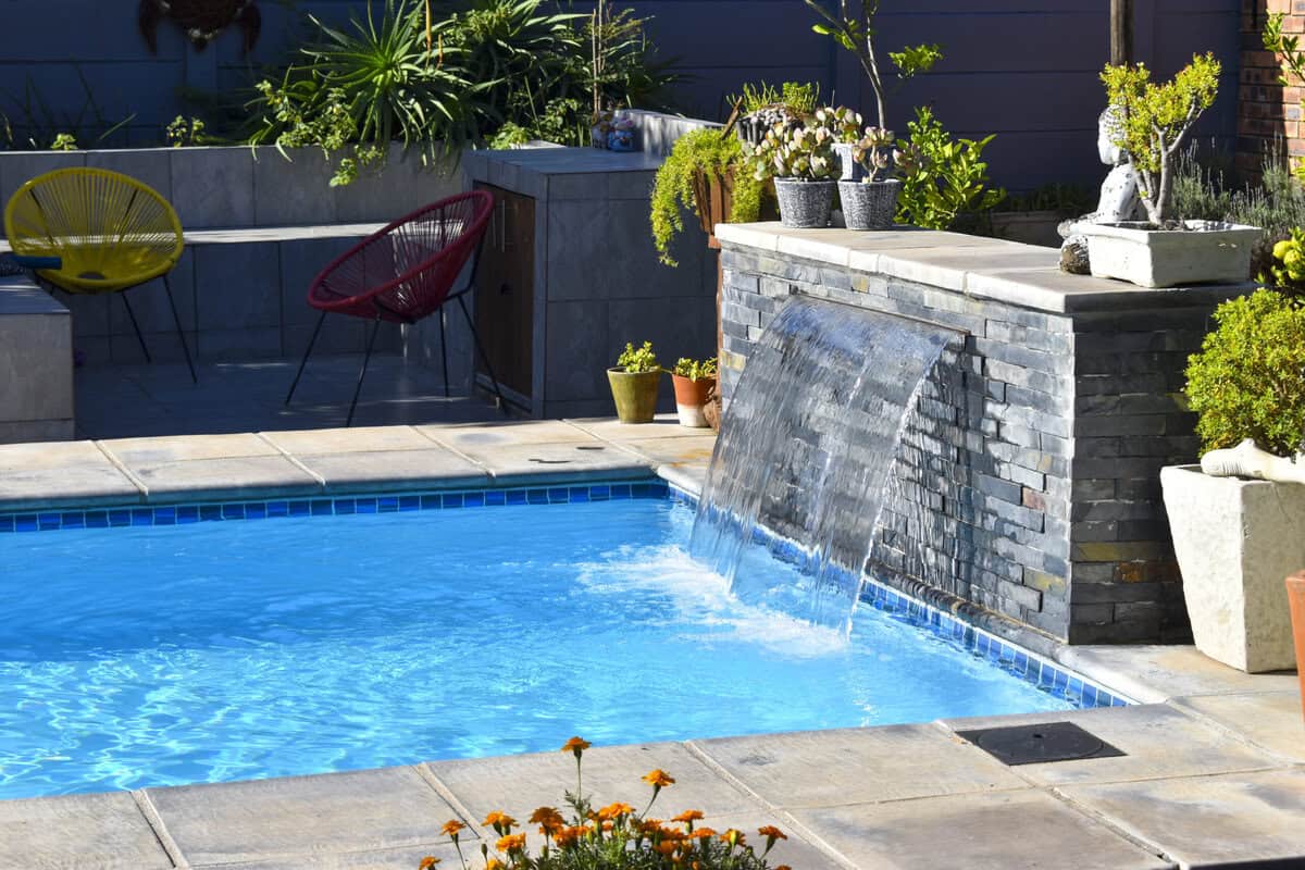 Swimming pool built for Fazel Bhayat by Cosmo Pools