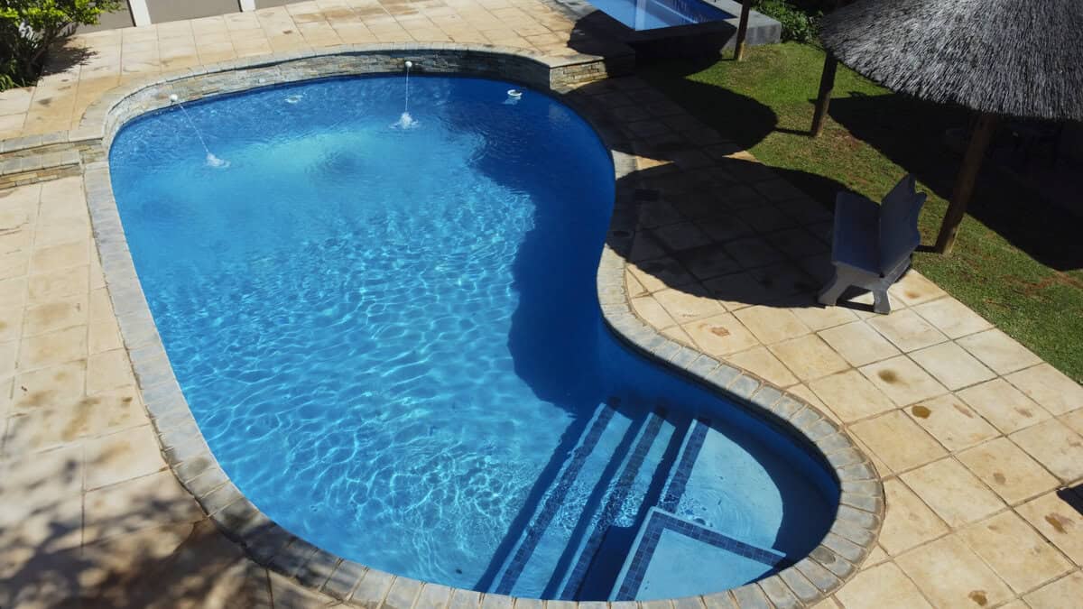 Swimming pool built for Leona de Leca by Cosmo Pools